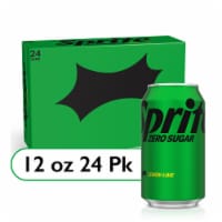 Sprite® Zero Sugar Lemon Lime Soda Cans Perspective: Main