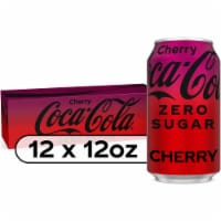 Coca-Cola® Cherry Zero Sugar Soda Cans, 12 pk / 12 fl oz Coca-Cola® Cherry Zero Sugar Soda Cans, 12 pk / 12 fl oz
