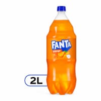Fanta® Orange Caffeine Free Soda Bottle Perspective: Main