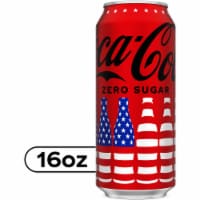 Coca-Cola Zero Sugar Soda Can Perspective: Main