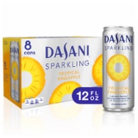 Dasani® Tropical Pineapple Flavored Sparkling Water Cans Perspective: Main