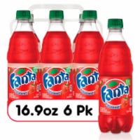 Fanta® Strawberry Caffeine Free Soda Bottles Perspective: Main