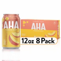 Aha® Peach And Honey Flavored Sparkling Water Cans