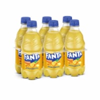 Fanta® Pineapple Caffeine Free Soda Bottles Perspective: Main