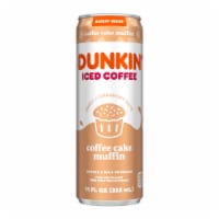 Dunkin' Coffee Cake Muffin Iced Coffee