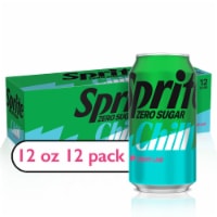 Sprite Chill Zero Sugar Cherry Lime Soda Cans Perspective: Main