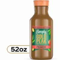 Simply Gold Peak Real Brewed Sweet Tea With Simply Peach Juice Perspective: Main