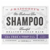 J.R. Liggett's Old Fashioned Shampoo Bar Tea Tree & Hemp Oil - 3.5 oz (99 g) Perspective: Main