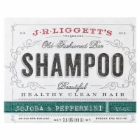 J.R. Liggett's Old Fashioned Shampoo Bar Jojoba & Peppermint - 3.5 oz (99 g) Perspective: Main