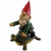 Michael Carr Designs MCD80036 Michael Carr Garrold Gnome On Turtle