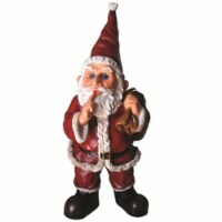 Michael Carr Designs MCD80075 MCarr Garrold Santa with Gift Bag Resin Statue