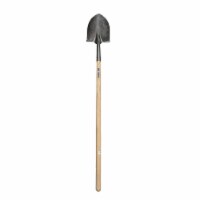 Jones Stephens S49421 AMES No. BMTLR Premium Grade Wood Handle Shovel with Long Handle, Round