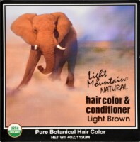 Light Mountain Natural Hair Color Conditioner Light Brown