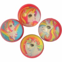US Toy 4562 32 mm Unicorn Bounce Balls - Pack of 12