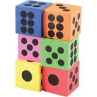 US Toy 4575 Mini Foam Toy Dice, Assorted Color - 6 Piece