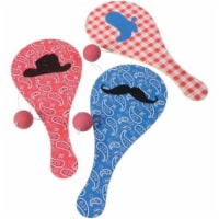 US Toy 4610 Western Paddle Balls for Kids - Pack of 12