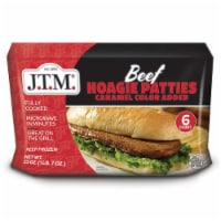 JTM® Fully Cooked Beef Hoagie Patties Perspective: Main