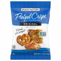 Snack Factory Pretzel Crisps Original Deli Style Crunchy Pretzel Crackers Perspective: Main