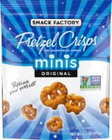 Snack Factory Pretzel Crisps Original Mini Crunchy Pretzel Crackers Perspective: Main