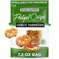 Snack Factory Garlic Parmesan Pretzel Crisps 7.2 OZ Resealable Bag Perspective: Main