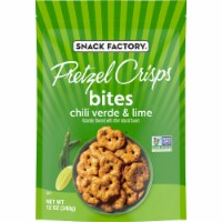 Snack Factory Chili Verde & Lime Pretzel Crisps Bites Perspective: Main