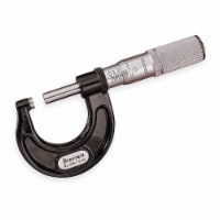 Starrett Outside Micrometer,0 to 1 ,Knurled Ring T436.1XFL-1 W/SLC Perspective: Main