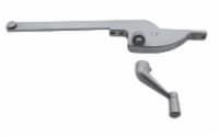 Prime-Line Gray Steel Left Single-Arm Casement Window Operator For Steel Framed Windows -