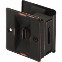 Prime-Line Bronze Pocket Door Privacy Lock