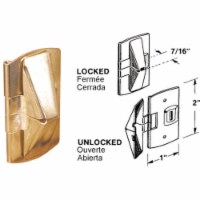 Defender Security Brass Finished Steel Flip Window Wedge Lock (2-Pack) U 9938
