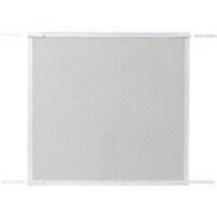 Prime-Line Make-2-Fit 34.5 In. x 24 In. Mill White Door Grille for 36 In. Door