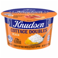 Knudsen® Cottage Doubles Low Fat Cottage Cheese & Peach Topping
