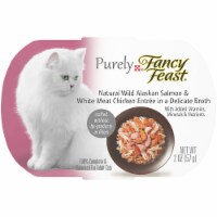 Purina Fancy Feast Purely Wild Alaskan Salmon & White Meat Chicken Entree Natural Wet Cat Food