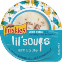 Purina Friskies Lil' Soups Wet Cat Food Complement with Tuna in Chicken Broth Perspective: Main