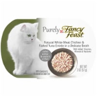 Fancy Feast Purely Natural White Meat Chicken & Flaked Tuna Grain Free Wet Cat Food Perspective: Main