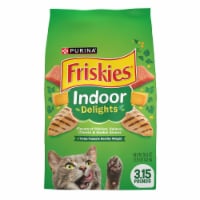 Purina Friskies Indoor Delights Adult Dry Cat Food Chicken, Salmon, Cheese & Garden Greens Flavors Perspective: Main