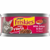 Friskies® Prime Filets with Salmon and Beef in Sauce Wet Cat Food Perspective: Main