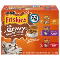 Friskies® Gravy Sensations Poultry Pouches Wet Cat Food Variety Pack Perspective: Main