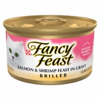 Fancy Feast Grilled Salmon & Shrimp Feast in Gravy Wet Cat Food Can