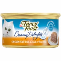 Purina Fancy Feast Creamy Delights Wet Cat Food Pate Chicken Feast with a Touch of Real Milk Perspective: Main