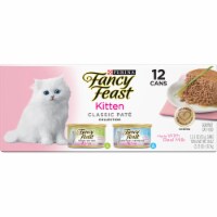 Fancy Feast Classic Pate Turkey & Whitefish Grain Free Wet Cat & Kitten Food Variety Pack Perspective: Main