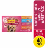 Purina Friskies Surfin & Turfin Prime Filets Wet Cat Food Variety Pack Perspective: Main