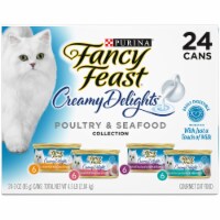 Purina Fancy Feast Creamy Delights Poultry & Seafood Wet Cat Food Variety Pack Perspective: Main