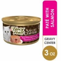 Purina Fancy Feast Savory Centers Wet Cat Food Pate with Salmon & a Gravy Center Perspective: Main