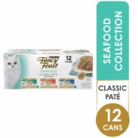 Fancy Feast Seafood Classic Pate Wet Cat Food Variety Pack