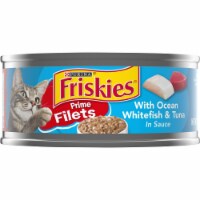 Friskies Prime Filets Ocean Whitefish & Tuna in Sauce Wet Cat Food