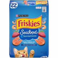 Purina Friskies Seafood Sensations Adult Dry Cat Food Seafood Flavors Perspective: Main