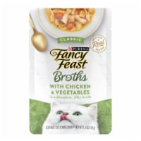 Purina Fancy Feast Broths Wet Cat Food Complement Chicken & Vegetables Perspective: Main