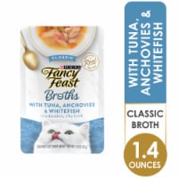 Purina Fancy Feast Broths Wet Cat Food Complement Creamy Tuna, Anchovies & Whitefish Perspective: Main