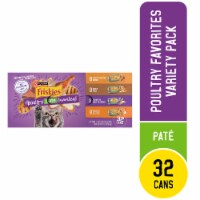 Purina Friskies Poultry Pate Favorites Wet Cat Food Variety Pack Perspective: Main
