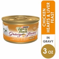 Fancy Feast Gravy Lovers Chicken Hearts & Liver Feast in Grilled Chicken Gravy Wet Cat Food